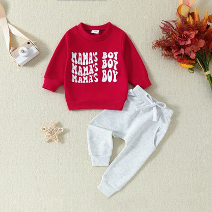 Toddler Letter-Print Hoodie & Pants 2-Piece Set