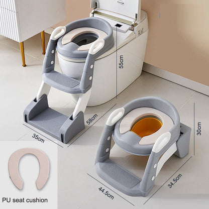 Multifunctional Baby Toilet Seat Ring & Step for Kids