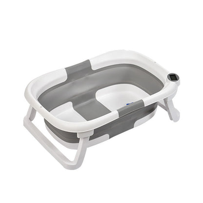 Portable Folding Baby Bathtub with Temperature Display