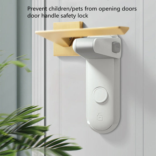 No-Punch Child & Pet Safety Door Handle Lock