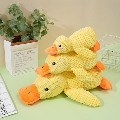 Plush Companion Duck Chew Toy with Sound for Cats & Dogs