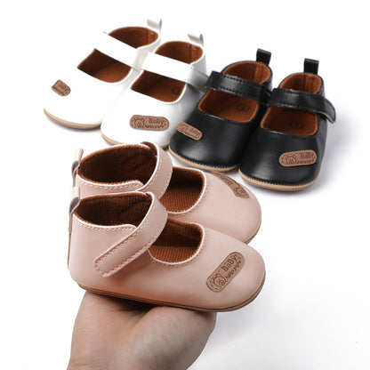 Classic Baby First-Step Shoes with PVC Soles