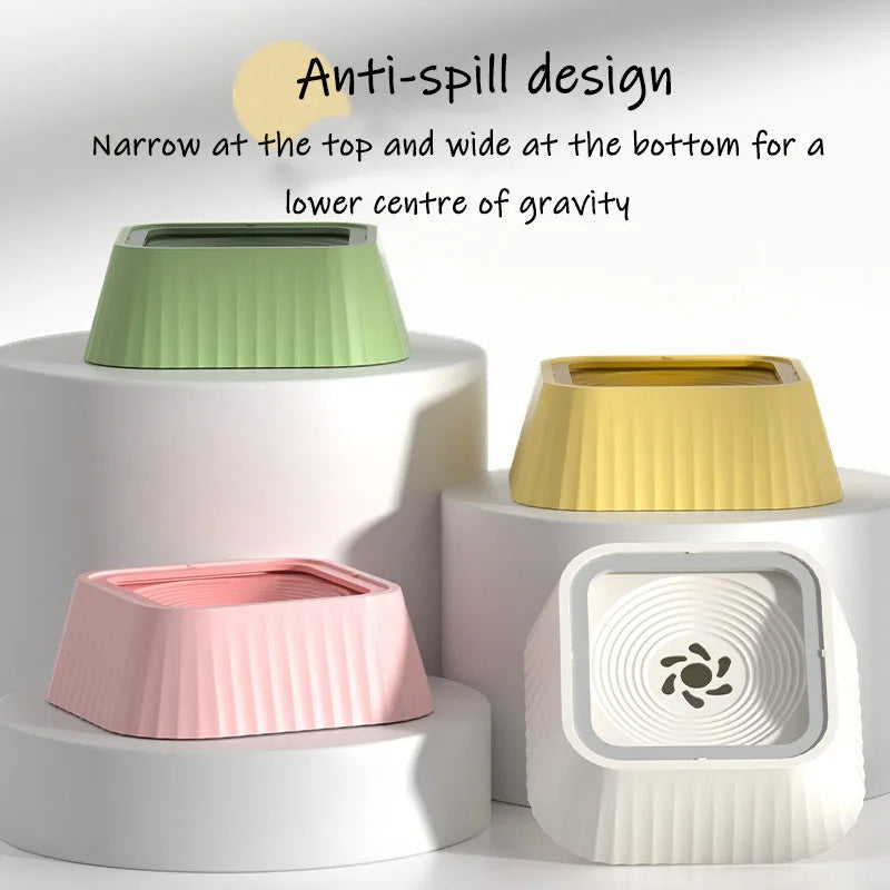 Splash-Free Floating Pet Water Bowl