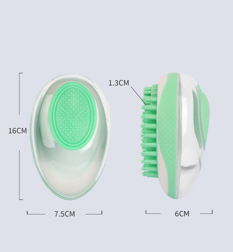 2-in-1 Silicone Pet Bath Brush & Massage Comb