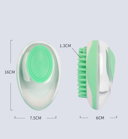 2-in-1 Silicone Pet Bath Brush & Massage Comb