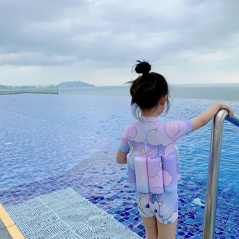 Cute Cartoon Baby Buoyancy Swimsuit & Float