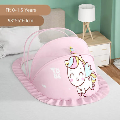 Foldable Full-Cover Baby Crib Mosquito Net