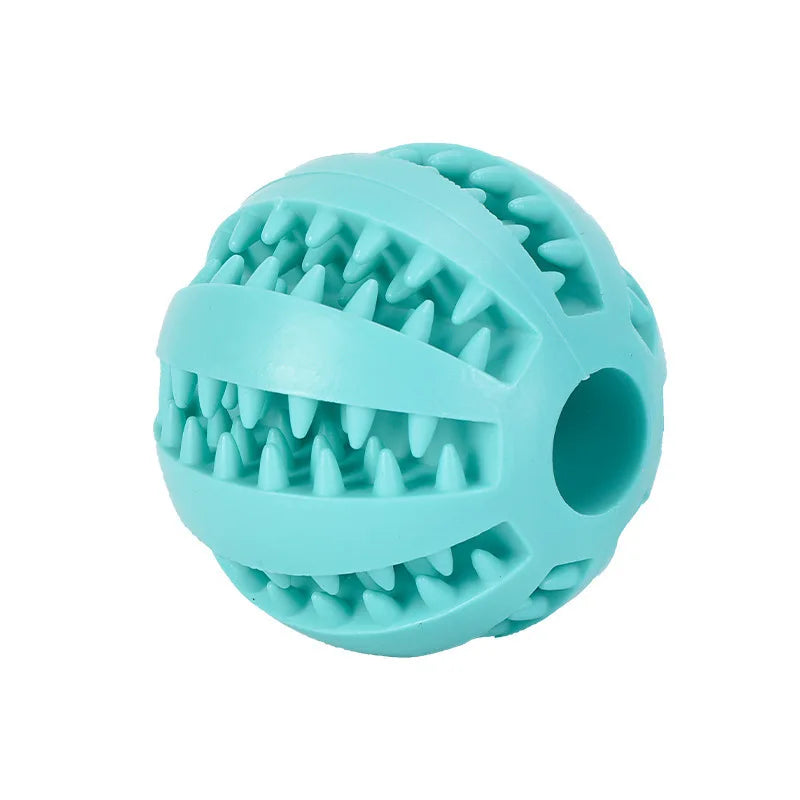 Interactive Rubber Chew Ball Toy for Cats & Dogs