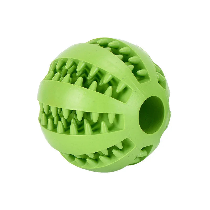 Interactive Rubber Chew Ball Toy for Cats & Dogs
