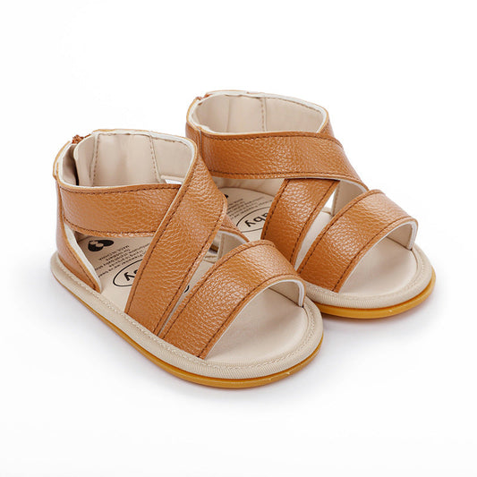 PU Baby Boy Summer Sandals with Rubber Soles