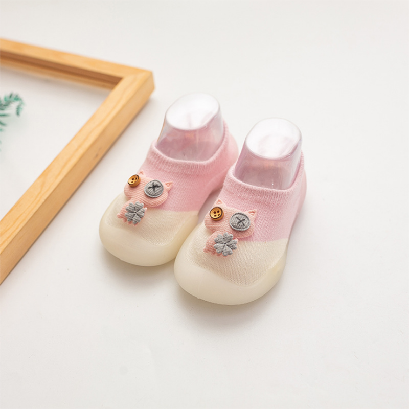 Breathable Mesh Toddler Floor Shoes with Rubber Soles