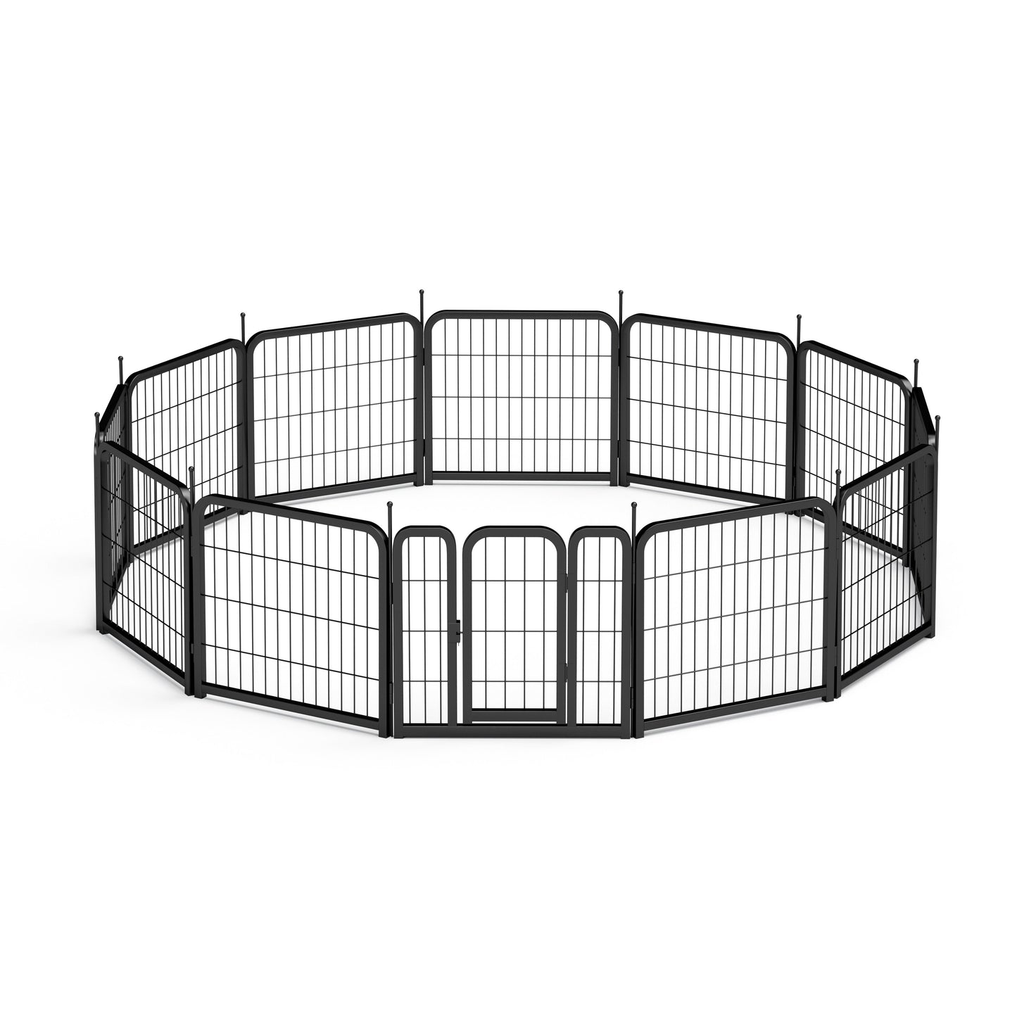 12 piece Portable Indoor & Outdoor Dog Fence, 24 inch