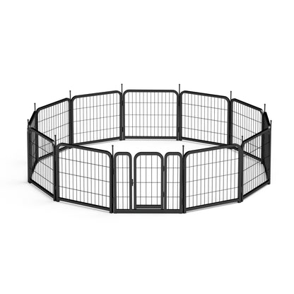 12 piece Portable Indoor & Outdoor Dog Fence, 24 inch