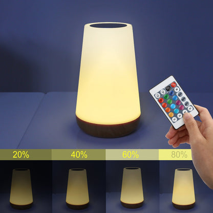 Wood Grain Touch & Remote Control Night Light