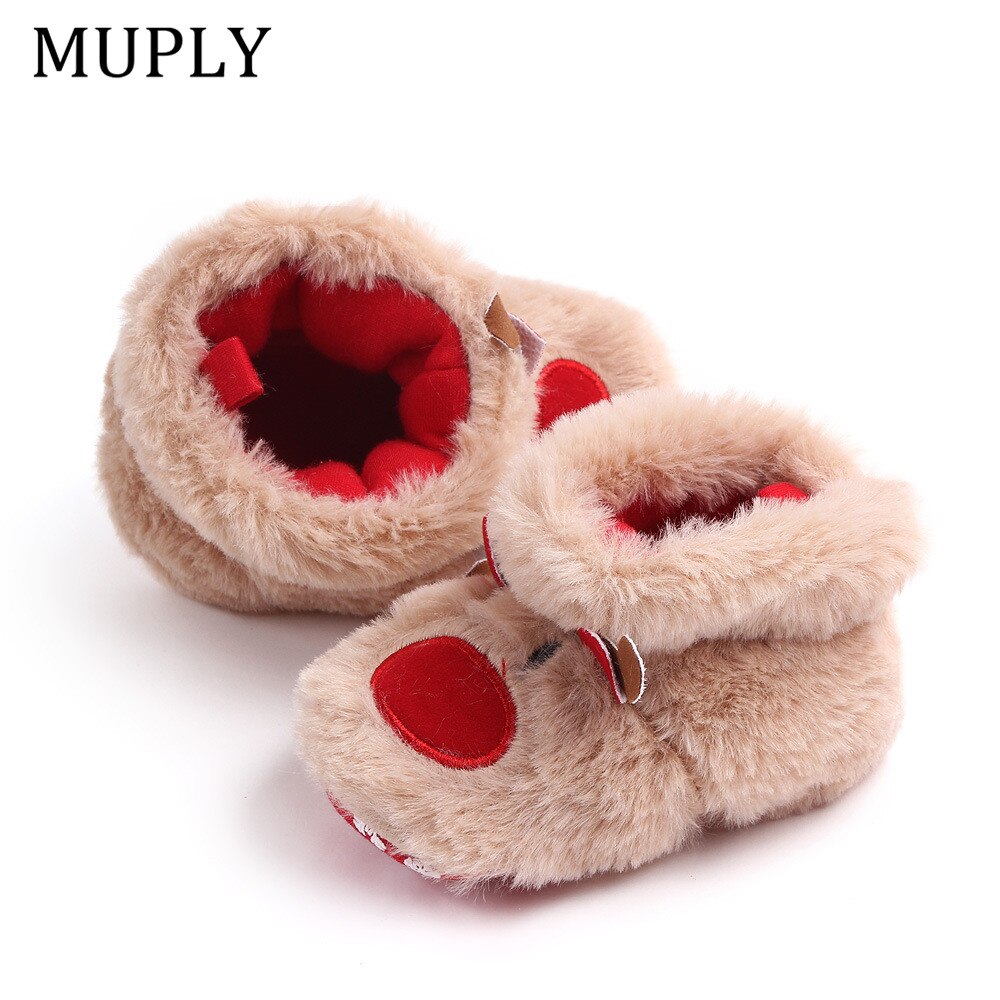 Christmas Elk Cotton Baby Winter Shoes