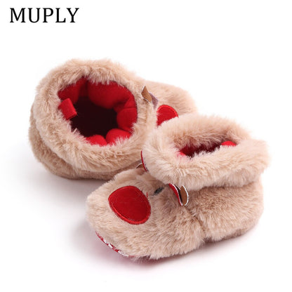 Christmas Elk Cotton Baby Winter Shoes
