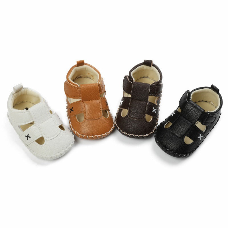 Open-Detail Baby Summer Shoes with Soft PVC Soles