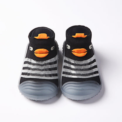 Animal-Print Cotton Toddler Floor Shoes