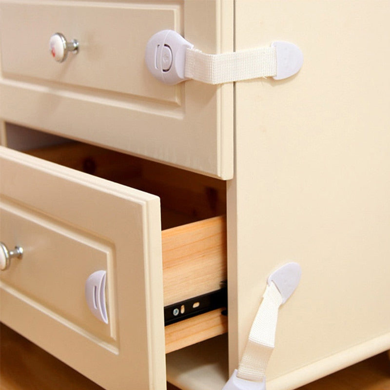 5/10-Pack Baby Safety Locks for Drawers & Cabinets