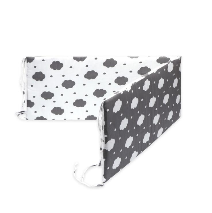 Double-Faced Detachable Print Baby Crib Bumper