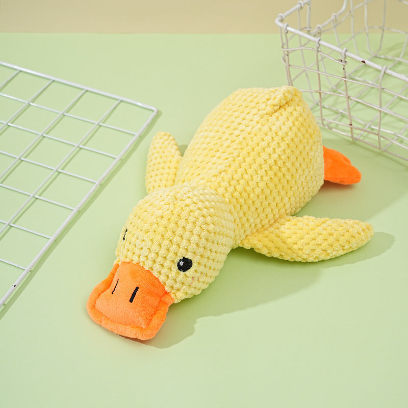 Plush Companion Duck Chew Toy with Sound for Cats & Dogs