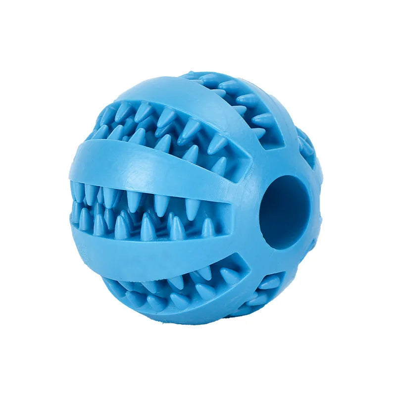 Interactive Rubber Chew Ball Toy for Cats & Dogs