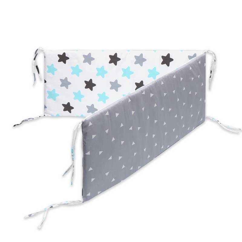 Double-Faced Detachable Print Baby Crib Bumper