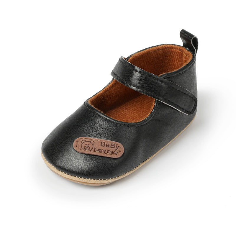 Classic Baby First-Step Shoes with PVC Soles