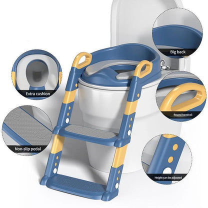 Folding Step Stool Baby Toilet Seat Ring & Potty