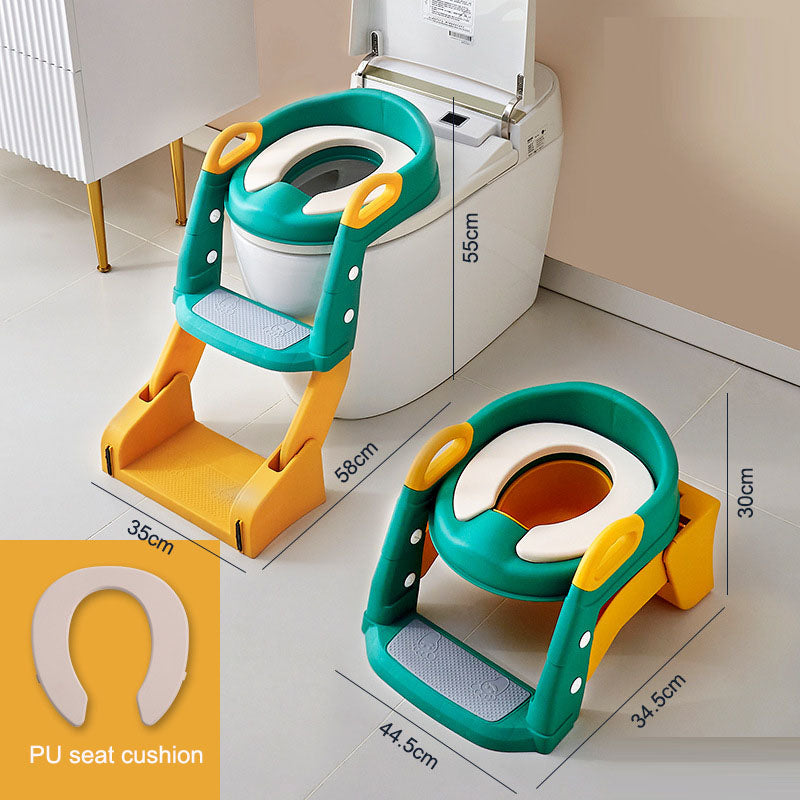 Multifunctional Baby Toilet Seat Ring & Step for Kids