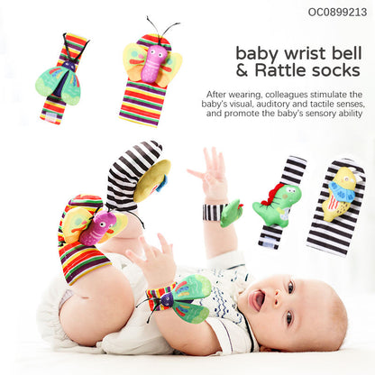 Baby Wrist Rattle & Ringing Socks Gift Set, 0-1 Year