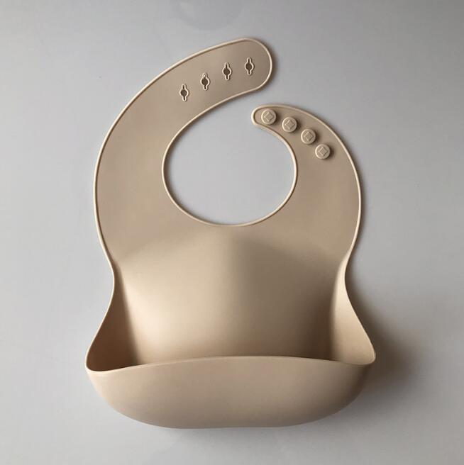 Solid Silicone Baby Feeding Bib