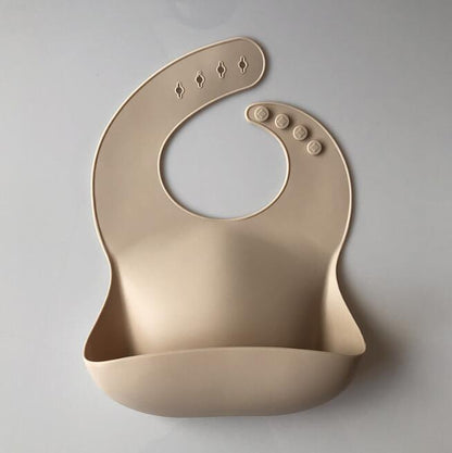 Solid Silicone Baby Feeding Bib