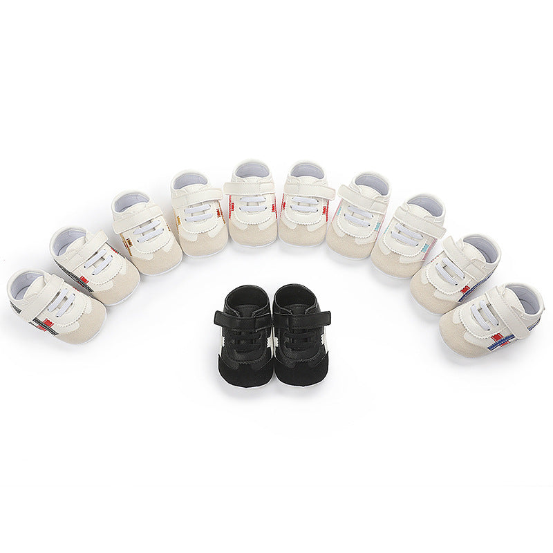 PU Baby & Toddler Shoes with PVC-Rubber Soles
