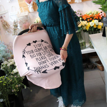 Nursing Cover Breastfeeding Scarf with No-Touch Sign