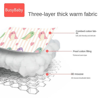All-Season Pure Cotton Baby Stroller & Toddler Cushion
