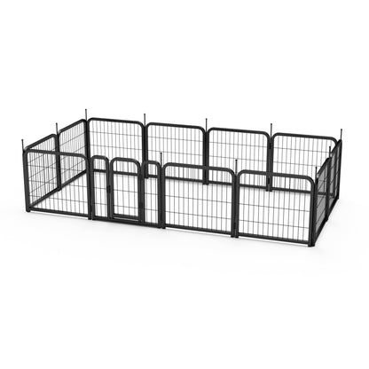 12 piece Portable Indoor & Outdoor Dog Fence, 24 inch