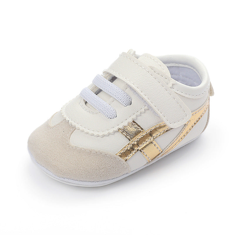 PU Baby & Toddler Shoes with PVC-Rubber Soles