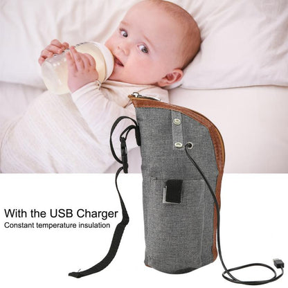 Portable USB Baby Bottle Warmer & Heating Bag