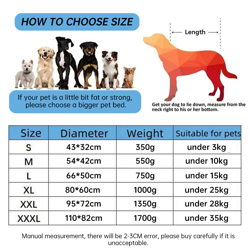 Soft Cozy Fleece Pet Bed with Waterproof Bottom