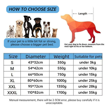 Soft Cozy Fleece Pet Bed with Waterproof Bottom