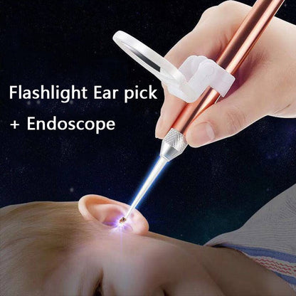 LED Light Baby Ear Cleaner Spoon with Magnifier