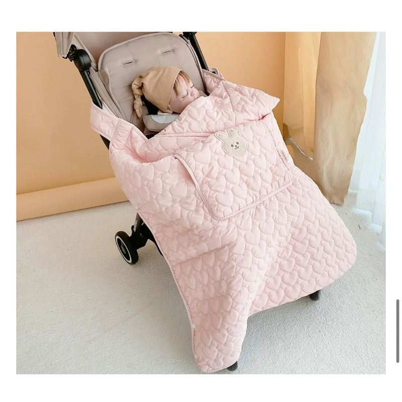 Fleece Windproof Baby Stroller Blanket & Swaddle Wrap