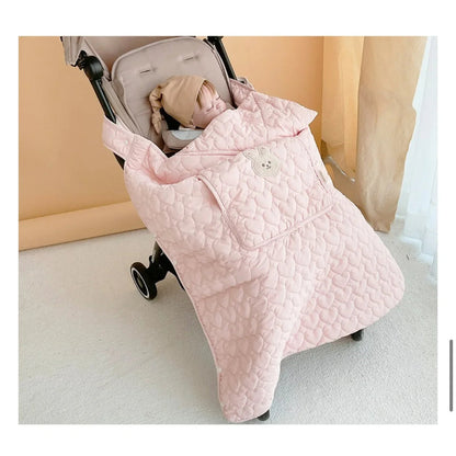 Fleece Windproof Baby Stroller Blanket & Swaddle Wrap