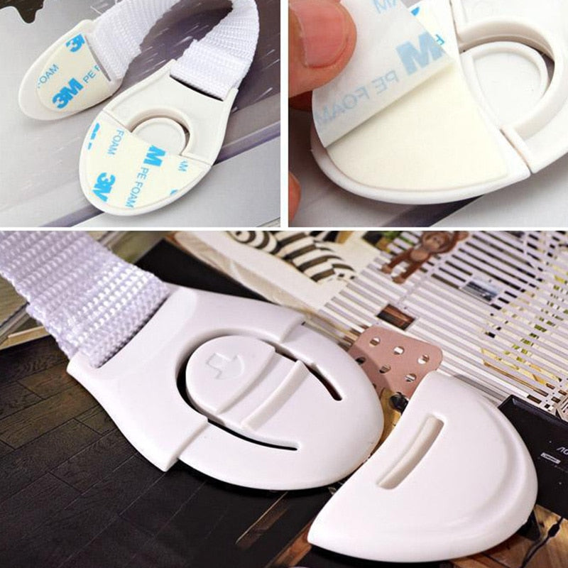 5/10-Pack Baby Safety Locks for Drawers & Cabinets