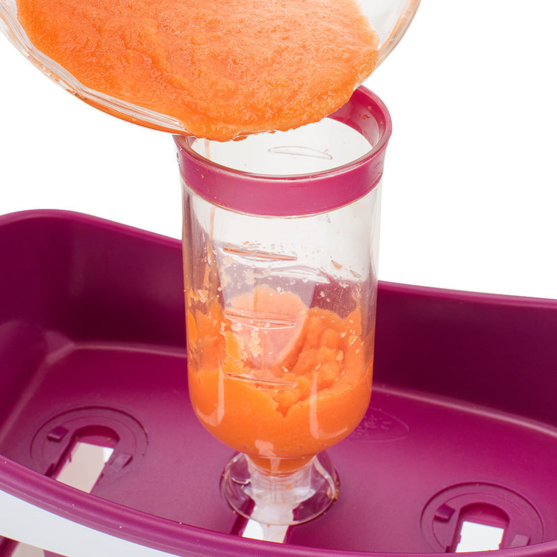 Baby Food Squeeze Station with Reusable Pouches
