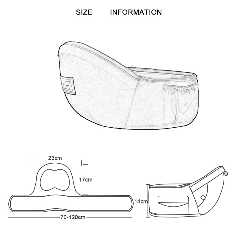 Adjustable Waist Belt Baby Hip Seat Carrier & Sling
