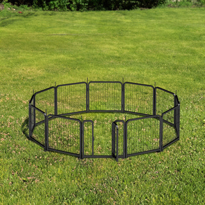 12 piece Portable Indoor & Outdoor Dog Fence, 24 inch