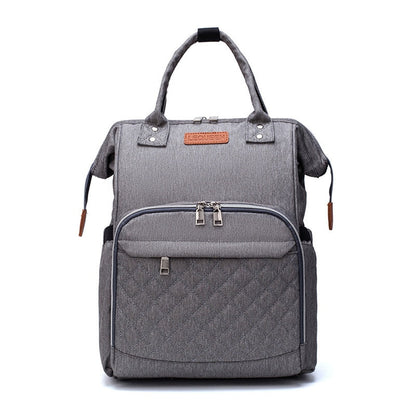 Lequeen Large Capacity USB Diaper Bag Travel Backpack