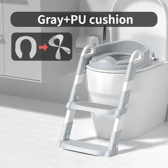 Folding Step Stool Baby Toilet Seat Ring & Potty